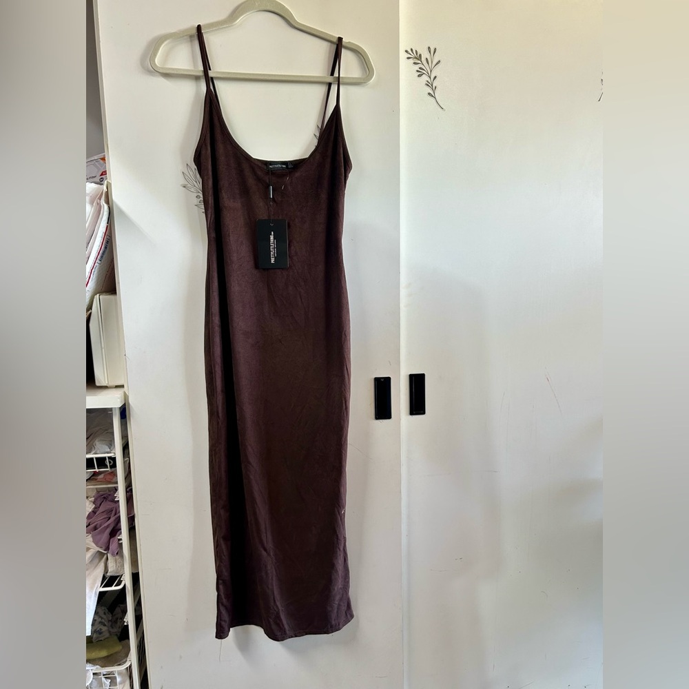 PrettyLittleThing Chocolate Brown Dress